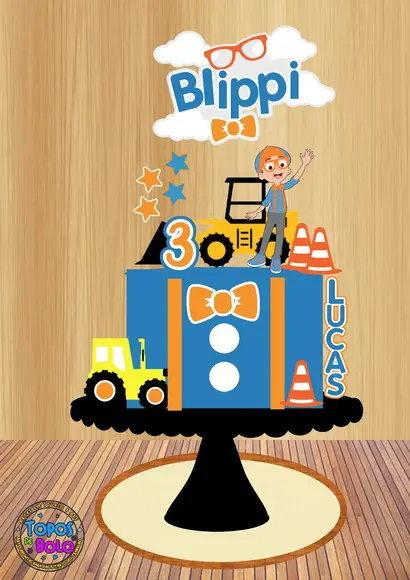 Arquivo de Corte Topo de Bolo Blippi