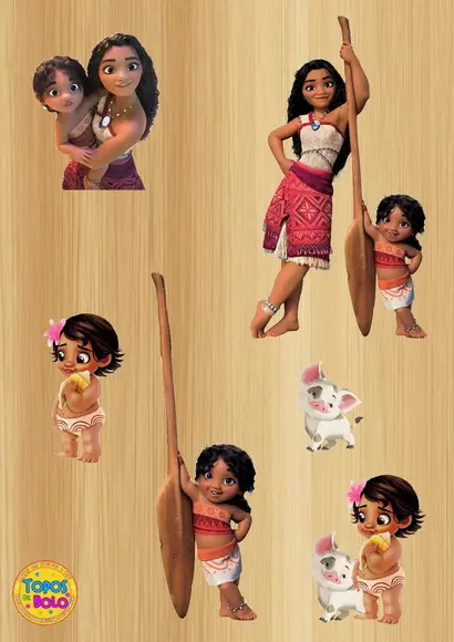 Arquivo de Corte Topo de Bolo Moana 2