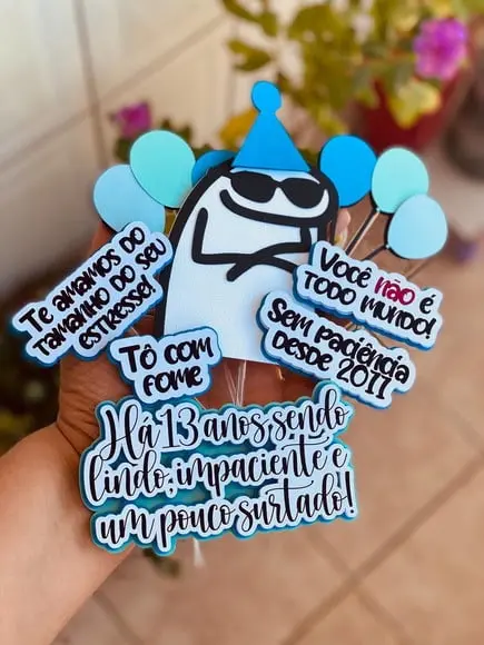 Arquivo de Corte Topo de Bolo Flork To com Fome