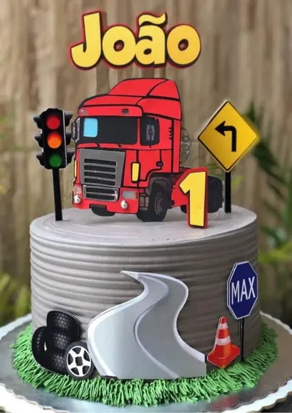 Arquivo de Corte Topo de Bolo Caminhão Carreta