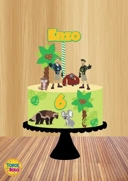 Arquivo de Corte Topo de Bolo Irmãos Kratts