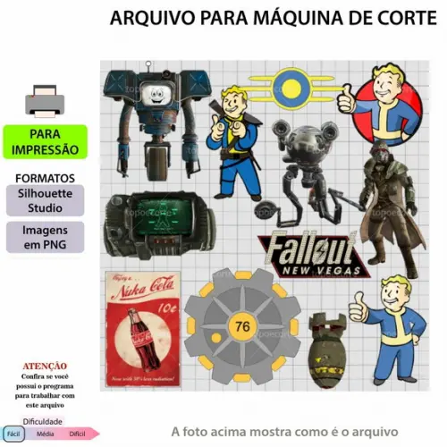 Arquivos de Corte Topo de Bolo Fallout