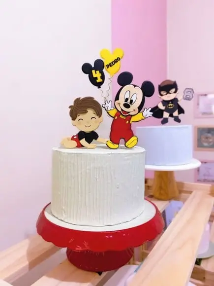 Arquivo de Corte Topo de Bolo Mickey e Bebê