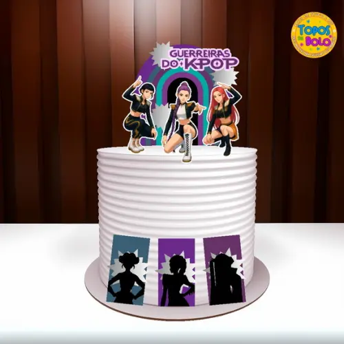 Arquivo de Corte Topo de Bolo Guerreiras do K-pop 03