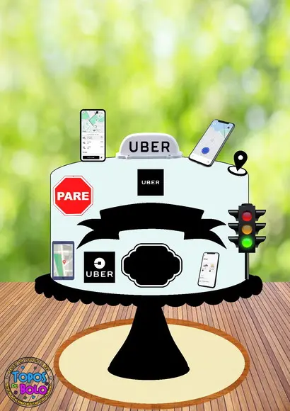 Arquivo de Corte Topo de Bolo Uber
