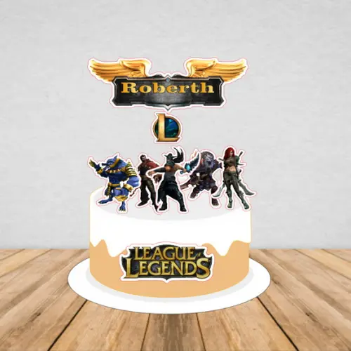 Topo de Bolo League Of Legends - Arquivo Digital