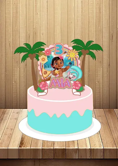 Topper Cake Moana Bebe - Arquivo Digital