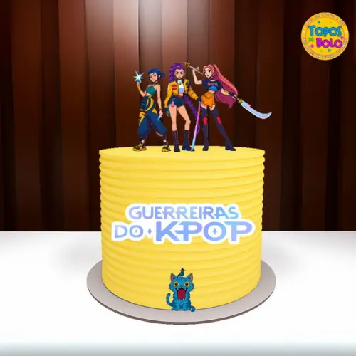 Arquivo de Corte Topo de Bolo Guerreiras do K-pop