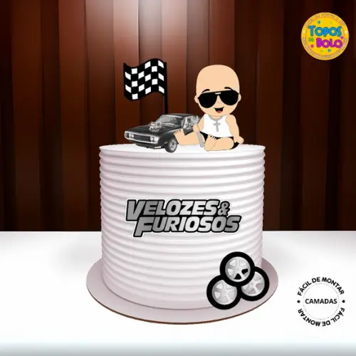 Arquivo de Corte Topo de Bolo Velozes e Furiosos Toretto