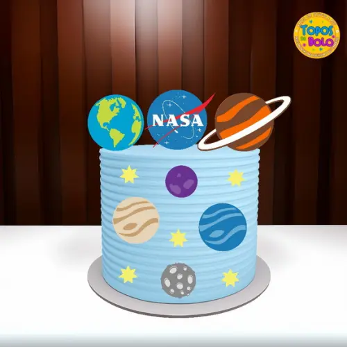 Arquivo de Corte Topo de Bolo Nasa