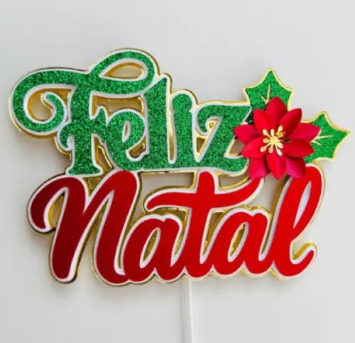 Arquivo de Corte Topo de Bolo Feliz Natal 2025 10
