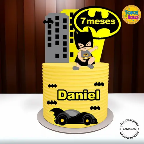 Arquivo de Corte Topo de Bolo Batman Baby 01