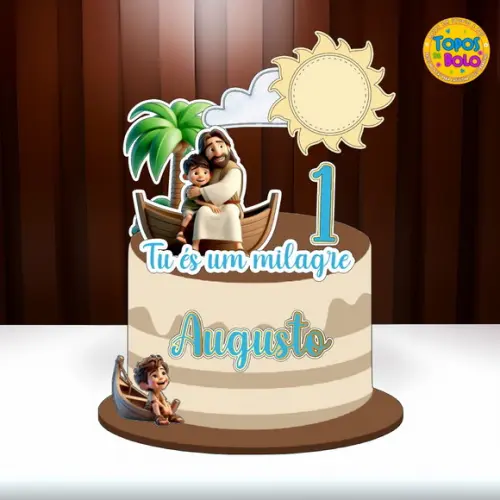 Topo de Bolo Tu És Um Milagre - Arquivo Studio