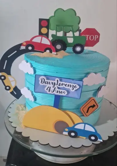 Arquivos de Corte Topo de Bolo Carrinhos Carro 3d