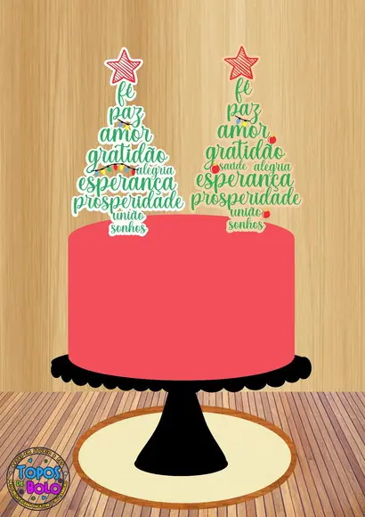 Arquivo de Corte Topo de Bolo Árvore de Desejos