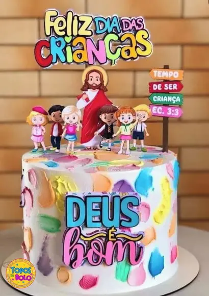 Arquivos de Corte Topo de Bolo Dia das Criança Deus É Bom