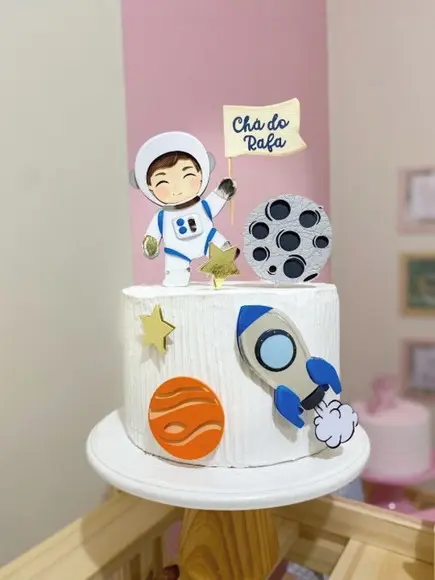 Arquivo de Corte Topo de Bolo Astronauta