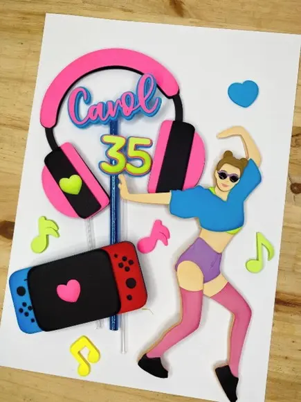 Arquivo de Corte Topo de Bolo Just Dance