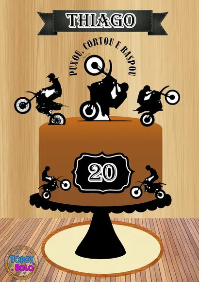 Arquivo de Corte Topo de Bolo Moto