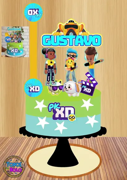Arquivo de Corte Topo de Bolo Pk Xd
