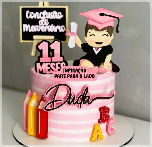 Arquivo de Corte Topo de Bolo Conclusão Mesversário 03