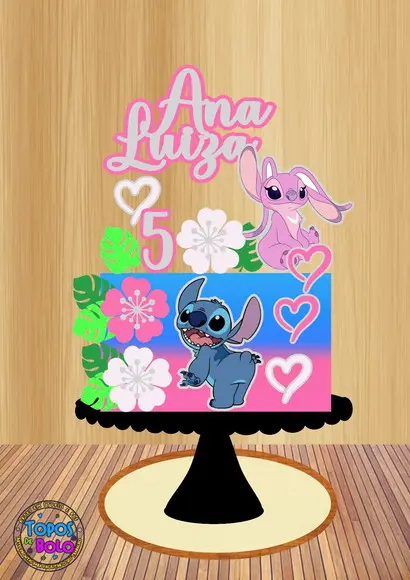Arquivo de Corte Topo de Bolo Lilo e Stitch