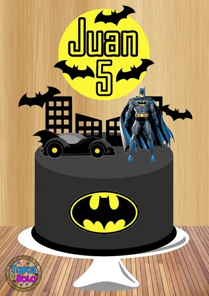 Arquivo de Corte Topo de Bolo Batman 03