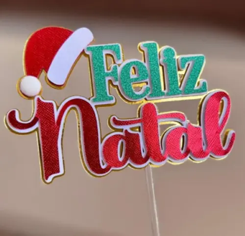 Arquivo de Corte Topo de Bolo Feliz Natal 2025 09