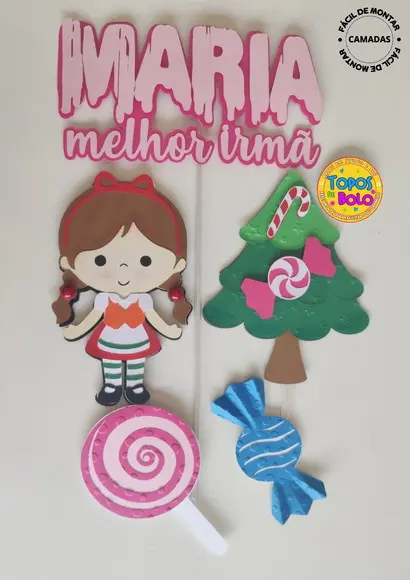 Arquivo de Corte Topo de Bolo João e Maria Casa de Doces