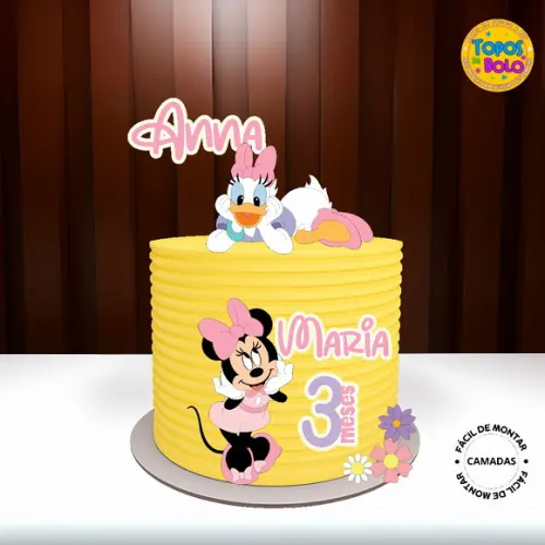 Arquivo de Corte Topo de Bolo Minnie e Margarida