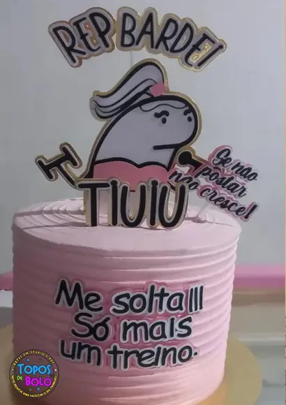 Arquivo de Corte Topo de Bolo Flork Academia