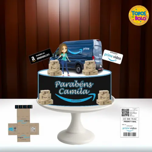 Arquivo de Corte Topo de Bolo Amazon Prime