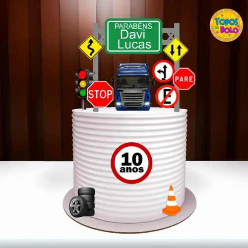 Arquivo de Corte Topo de Bolo Caminhão 03