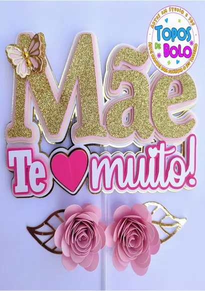 Arquivo de Corte Topo de Bolo Dia das Mãe 11