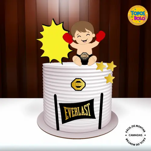 Arquivo de Corte Topo de Bolo Bebe Ufc