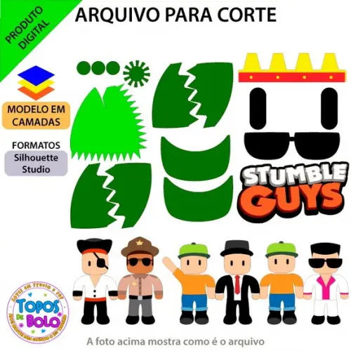 Arquivos de Corte Topo de Bolo Stumble Guys