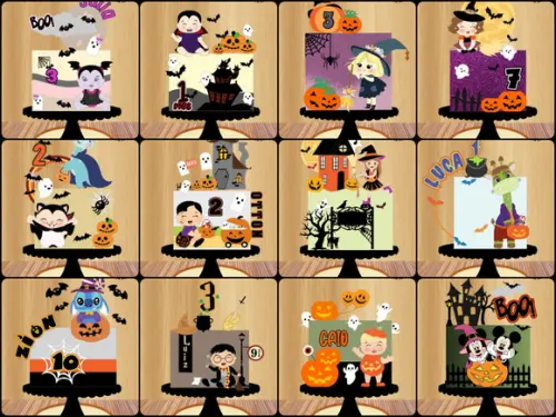 Arquivo de Corte Topo de Bolo Kit Halloween