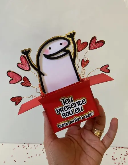 Arquivo de Corte Topo de Bolo Flork Teu Presente Sou Eu