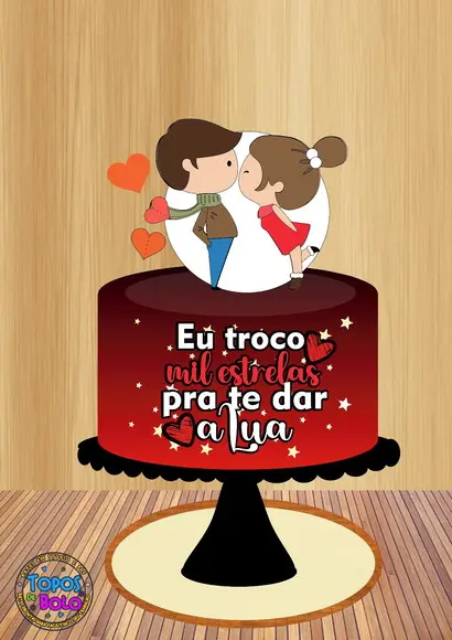 Topo de Bolo Mil Estrelas - Arquivo Digital