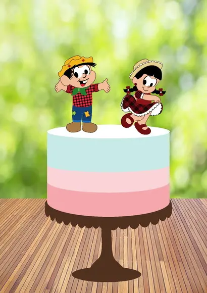 Topo de Bolo Junino Bento e Rosinha - Arquivo Digital