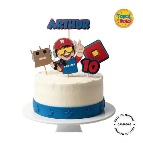 Arquivo de Corte Topo de Bolo Roblox Camadas