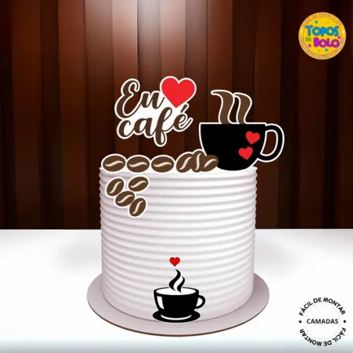 Arquivo de Corte Topo de Bolo Café 01