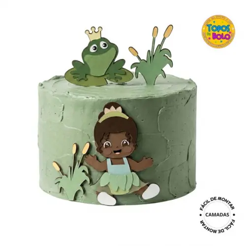 Arquivo Topo de Bolo Princesa Tiana Baby