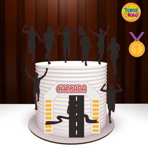 Arquivo de Corte Topo de Bolo Corrida 01