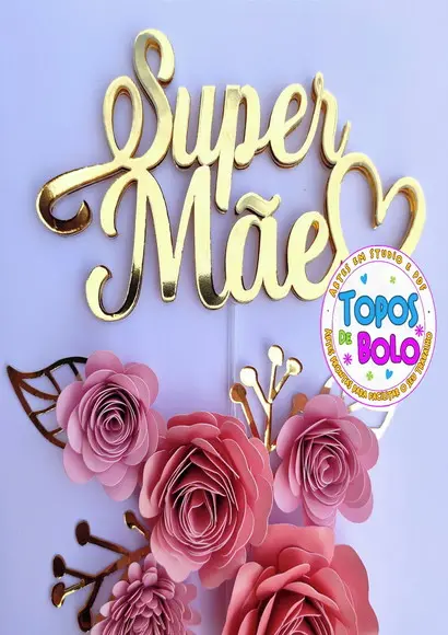 Arquivo de Corte Topo de Bolo Dia das Mãe 12