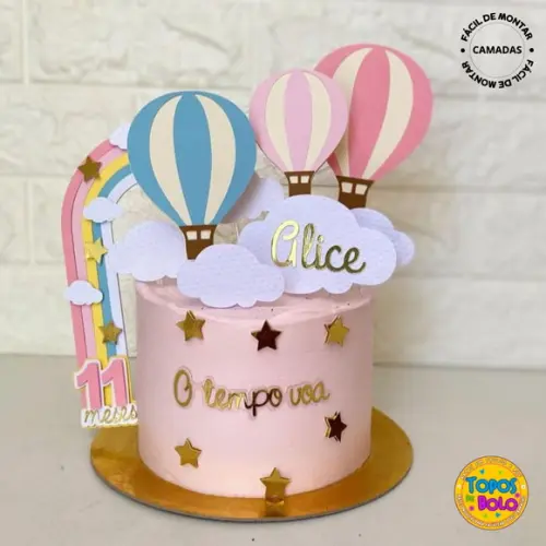 Arquivo de Corte Topo de Bolo o Tempo Voa Menina