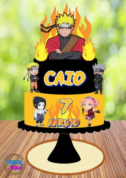 Arquivo de Corte Topo de Bolo Naruto