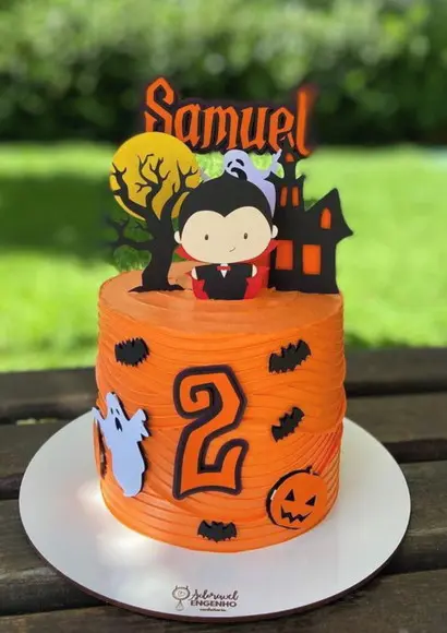 Arquivos de Corte Topo de Bolo Hallowen Vampirinho 01