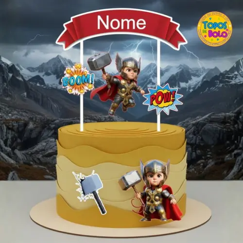 Arquivo de Corte Topo de Bolo Thor Menino Baby