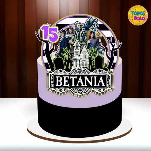 Arquivo de Corte Topo de Bolo Beetlejuice